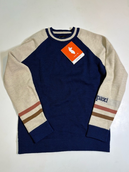 cotopaxi Sweaters - cotopaxi Libre Llama Fiber Crewneck Navy & Cream Sweater